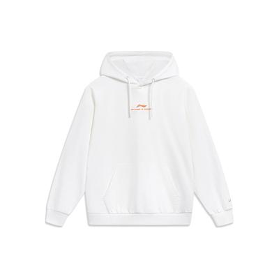 Li Ning Sports Lifestyle Series Logo Pullover Hoodie Unisex Hoodies Off-White AWDT597-6