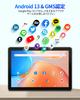 PUTECCH Android 5G Dual 1280 X 800 FHD IPS Bluetooth GMS Tablet PC with Keyboard and Blue 10-inch Wi-Fi Tablet, 13, 7GB+64GB+1TB Expansion, 6000mAh,
