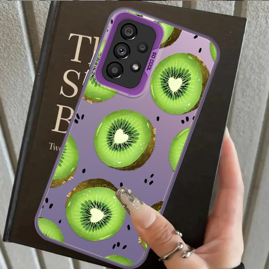 Case for Samsung Galaxy A06 A07 A03 A72 A50 A04 A05 A51 A52 A56 A54 A71 A10 A20 Back Phone Cover Fruit Flowers