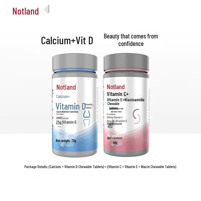 Nott.Land Niacinamide, Calcium VD, Blood Orange B & Vitamin C Combo Pack