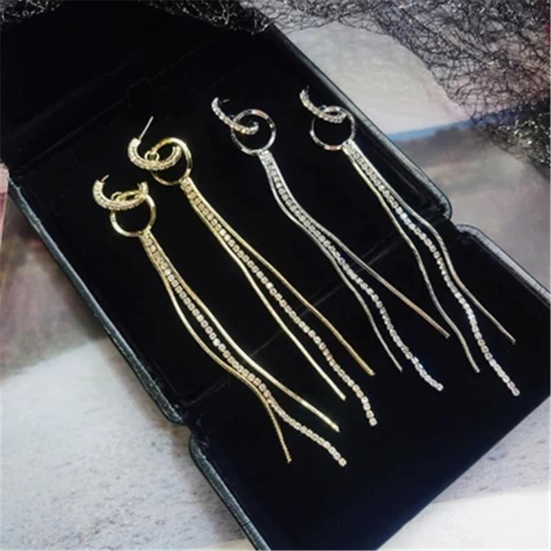 Hot-selling Long Fringed Earrings In Europe and America 1018 New Chain Earrings Creative Giveaway