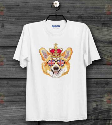 Platinové jubileum Tričko Královna Alžběta 2022 Union Jack Koruna TRIČKO