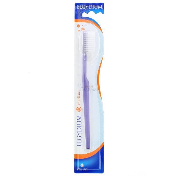 Brosse À Dents - Elgydium - CLASSIC Standard - Tête Longue - Medium - Hygiène Bucco-dentaire