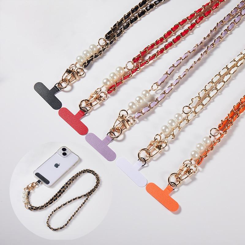 Crossbody Mobile Phone Rope Metal Mobile Phone Hanging Chain Small Fragrant Style Crossbody Mobile Phone Hanging Chain