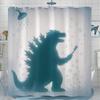 Artistic Cat Shower Curtain Set Iconic Wave Design Waterproof Bathroom Shower Curtain Japanese Art Style Print Bold Home Decor