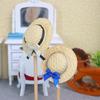 1 Pc 1/12 1/8 Doll Accessories New Doll House Miniature Doll Handmade Straw Hat Sun Cap DIY Decoration