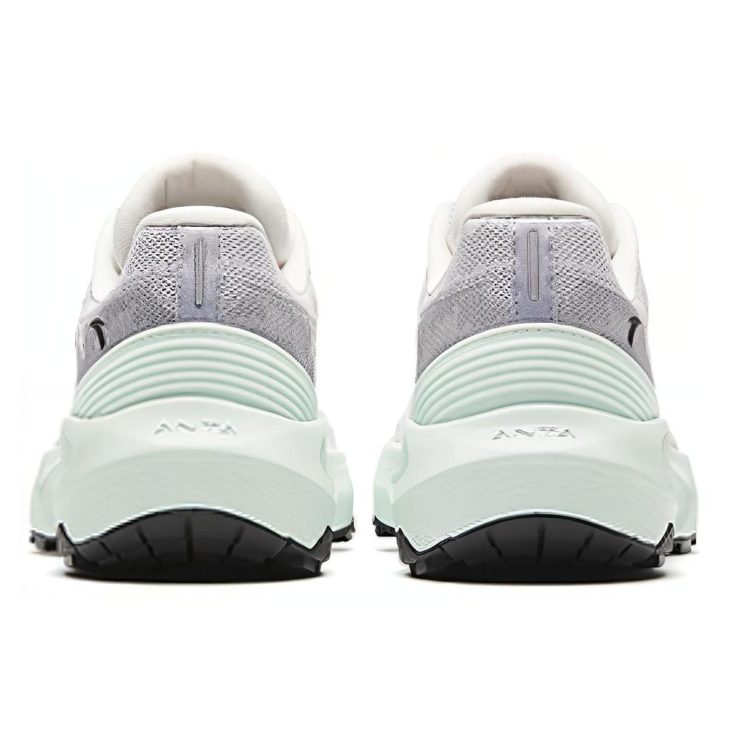 Anta Comfortable Fabric Cushioning Breathable Low Top Running Shoes Women's Paper Gray 122345584-4