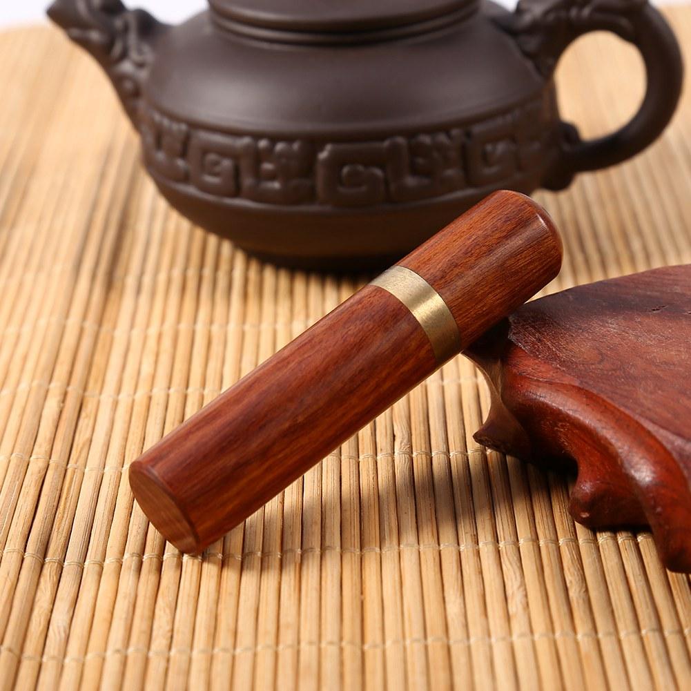 Natural Wood Tootick Holder Capsule Case Portable   Craft (Blackwood)