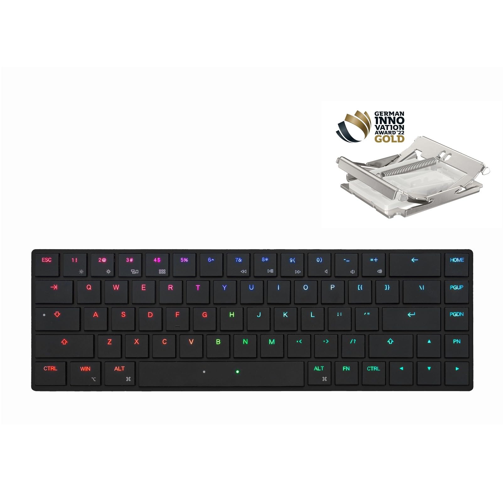 

BAROCCO MiSTEL AIRONE (English LayoutTactile) 13.1mm Ultra-thin Design Wired USB 65% Layout 68 Keys - ABS Laser Engraved + UV Coating Cherry MX ULP