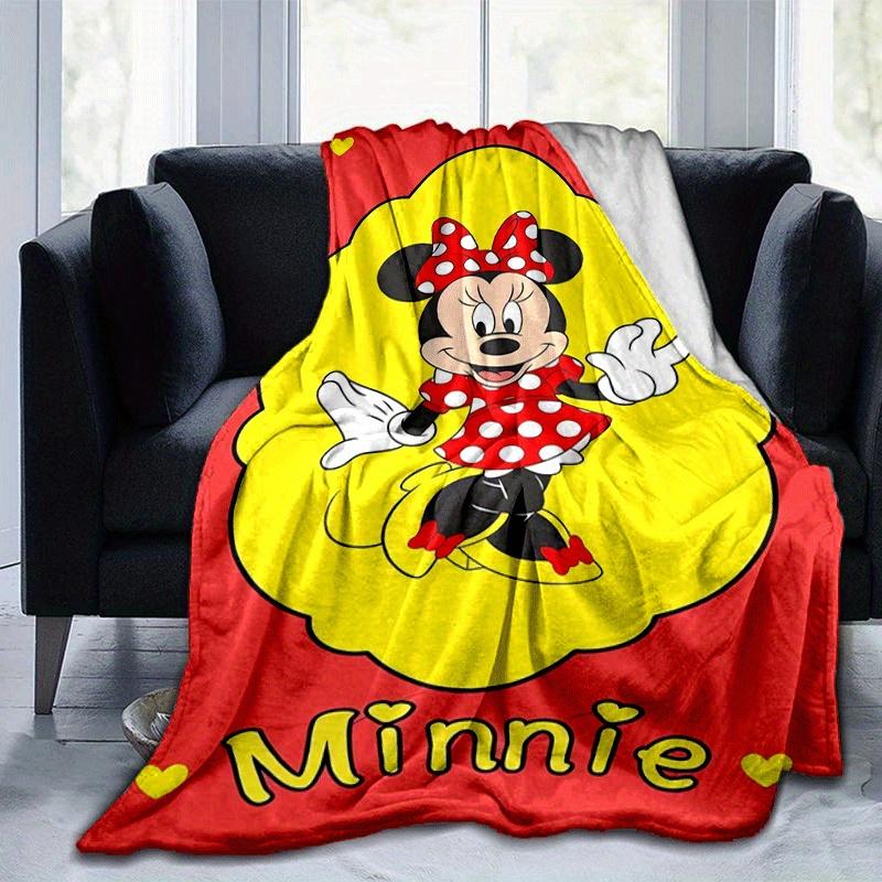 1pc Cute Minnie Printing Blanket - Soft, All-Season Throw for Living Room, Bedroom,Personalized Gift with Adorable Cartoon Design