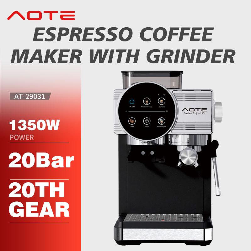 AOTE chytrý kávovar v italském stylu s mlýnkem, poloautomatickou duální extrakcí studené a horké kávy.