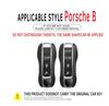 Leather Zinc Alloy Car Key Case Cover for Porsche New Cayenne Panamera 911 992 Taycan Protective Keychain Interior Accessories