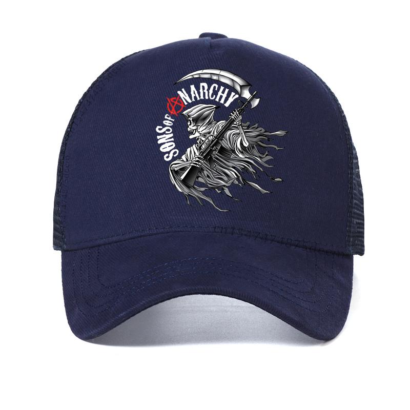 SAMCRO Baseball Cap SOA Sons of Anarchy Skull Casual Snapback Hat Fashion skull High Quality Racing Motorcycle Sport hat