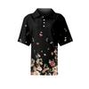 Women's Fashion Casual Lapel Short Sleeve Color Shirt Women's Up Tops