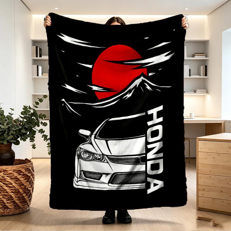 Honda Print Decke - Weich & Bequem, für Schlafzimmer, Reise, Sofa, Heimdekoration - Geburtstags-Weihnachtsgeschenk für Freund