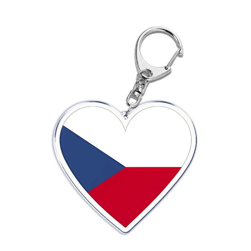 France Scotland Germany Country Love Heart Keychains Ring for Accessories Bag Pendant Key Chain Llaveros Ewelry Fans Gifts