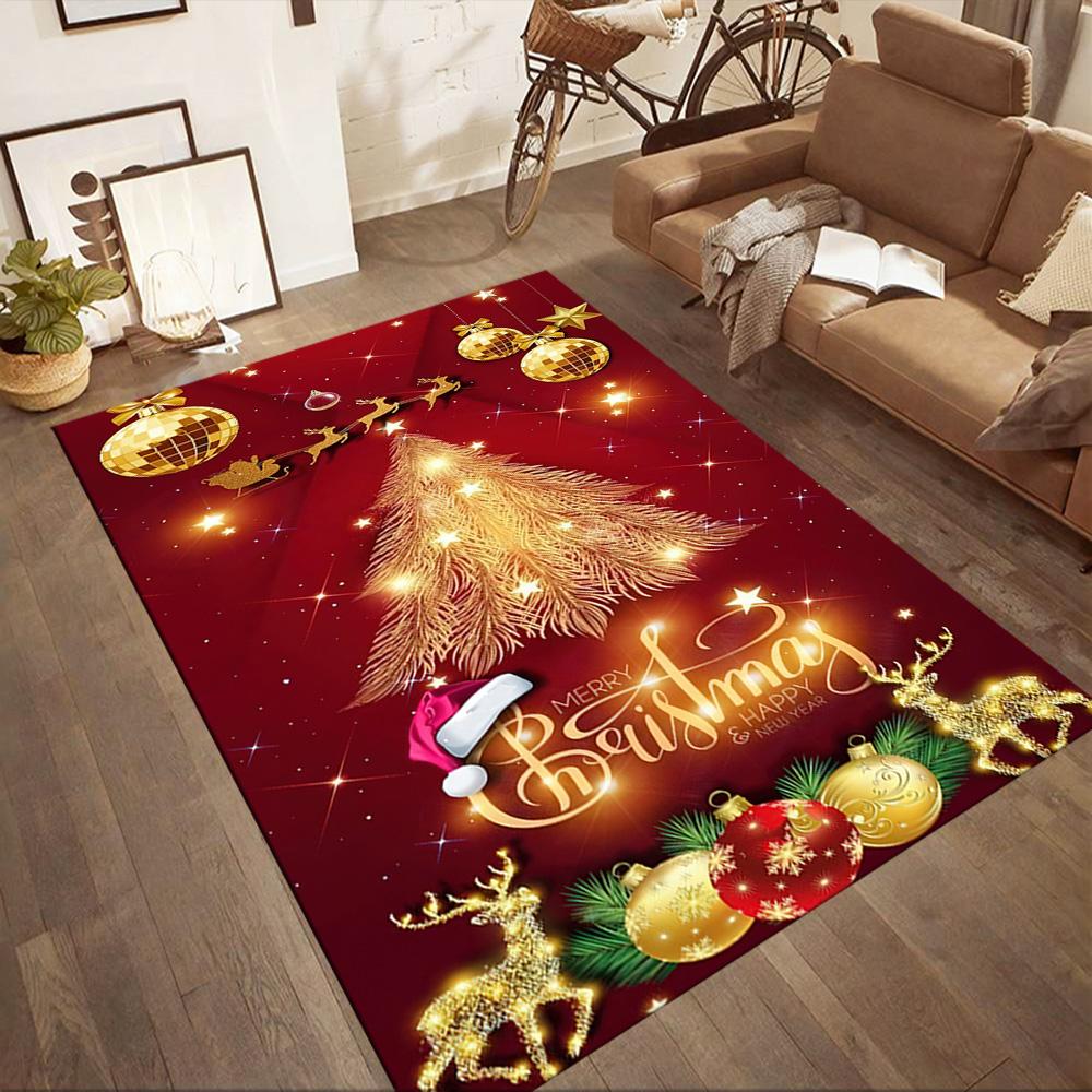 Christmas 216 Floor Rug Office Rug Design for Kitchen Living Rooms Hallway Outdoor Anti-slip Rug Decorate Offices Gift for Festivals