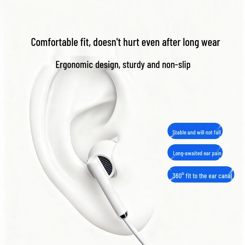 Căști in-ear cu fir Type-C cu microfon pentru Apple, Huawei, Android și laptopuri - TA29