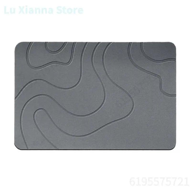 Badezimmermatte aus Diatomeenerde für den Innenbereich, Weiche Diatomeenerde-Matte, Wasseraufnahme, Schnelltrocknend, Eingangsteppiche