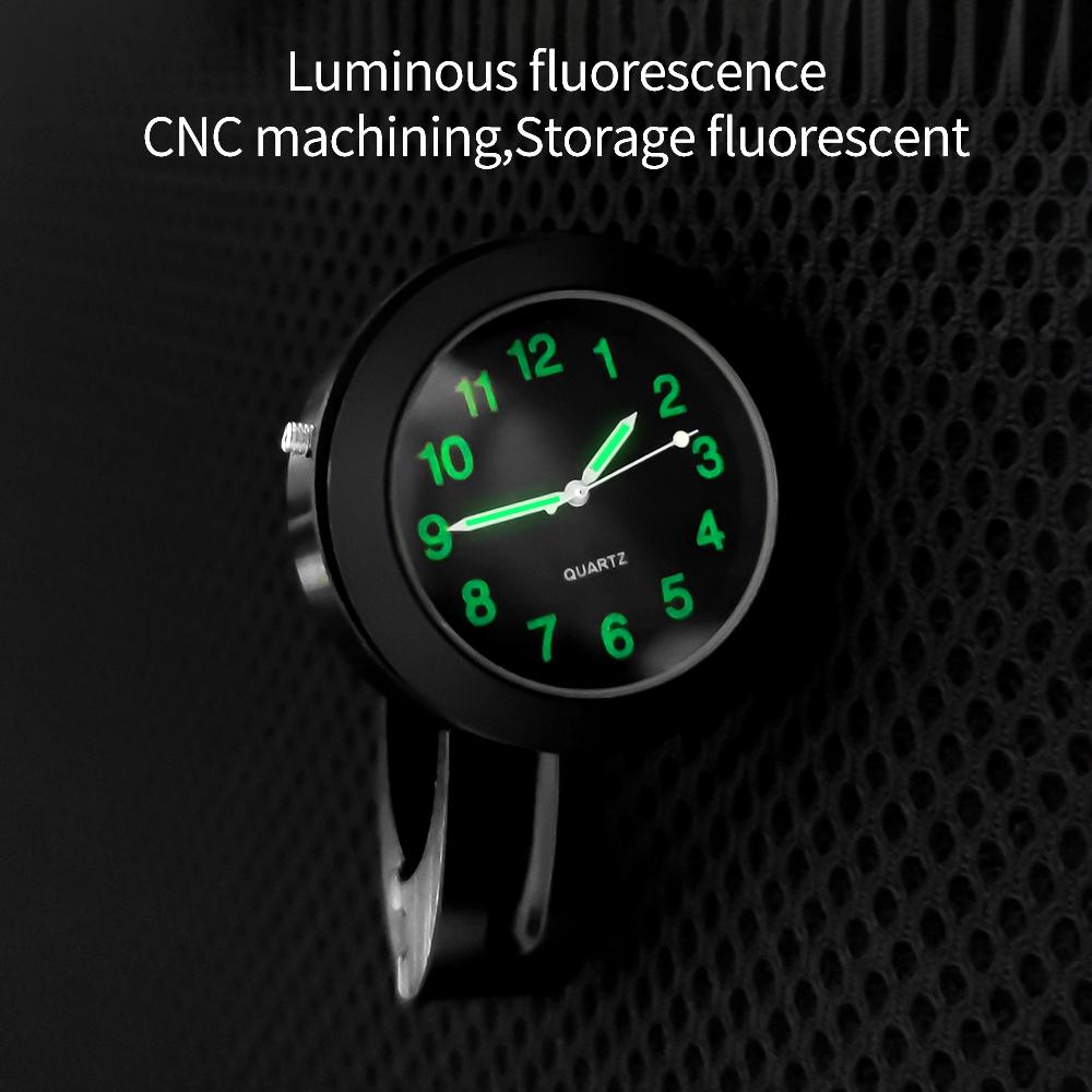 22-25mm Universal Motocicletă Motocicletă Ghidon Ceas Ceasuri rezistente la apă cu vedere de noapte Ceas cu cadran Ceas bicicletă