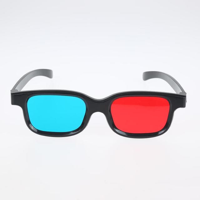 PC New Black Frame Universal 3D Glasses Plastic / Oculos / Red Blue Cyan 3D Glasses Anaglyph 3D Movie Game DVD Viewing / Cinema
