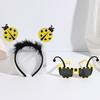 Lady Bugs Costume Accessories,Lady Bugs Costume Lady Bugs Glasses Lady Bugs Headband Fairys Wand for Halloween Dress up Cosplay