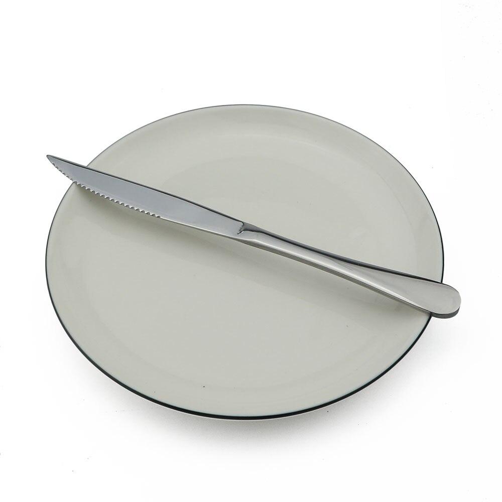 

1 шт., цветной нож для стейка, Радужный набор столовой посуды, столовые приборы из нержавеющей стали, набор ножей, столовые приборы, набор столовых ножей серебряный