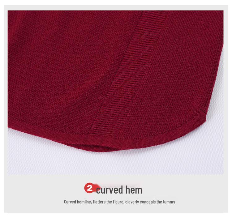 Women's 2025 Woodpecker Knitted Sweater: Fashionable Long Sleeve Autumn/Winter T-Shirt for Middle-Aged Mothers