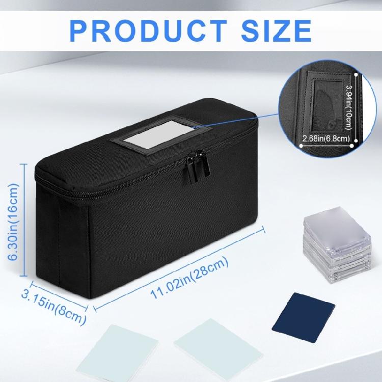 Folding Card Deck Case Organizers Gathering Card Toy Container Trading Card Storage Bag Card Storage Case with 3 Dividers