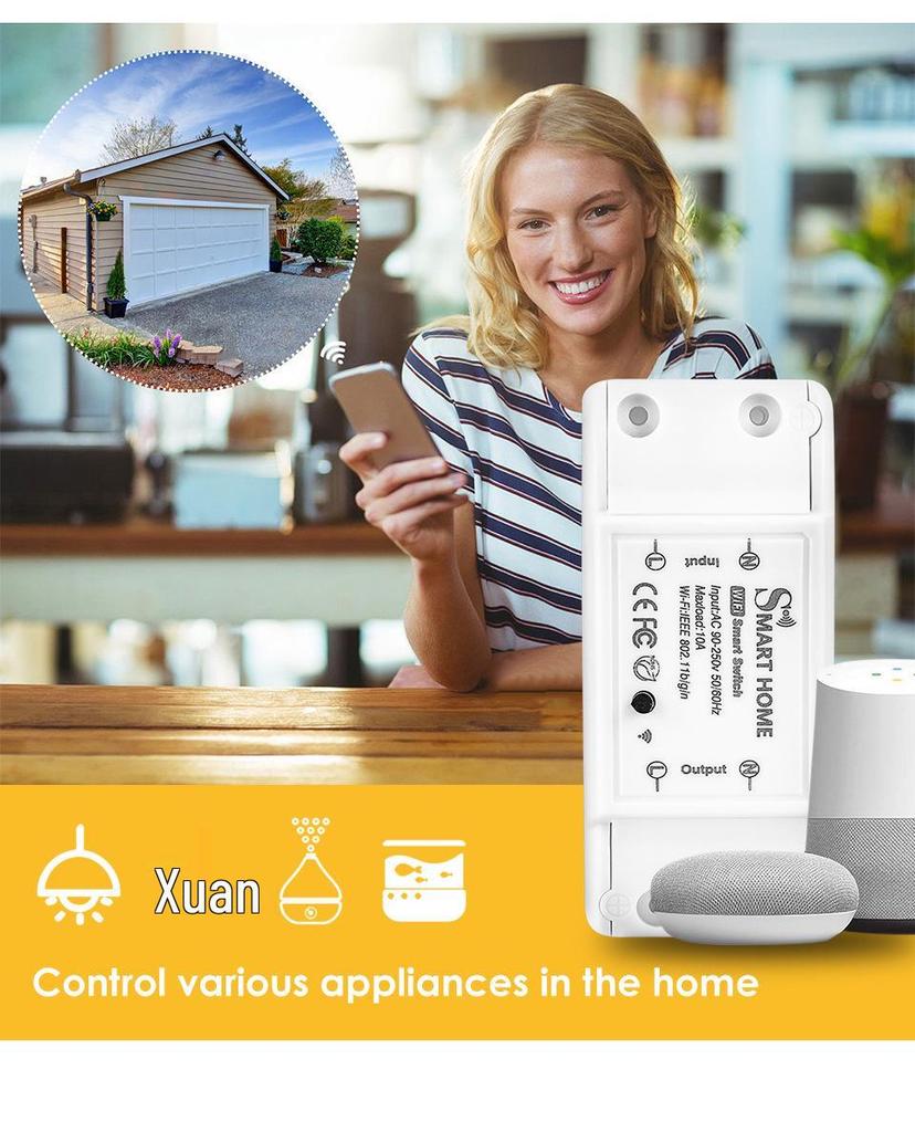 Graffiti WIFI Smart Switch Compatible with Alexa and Google Voice