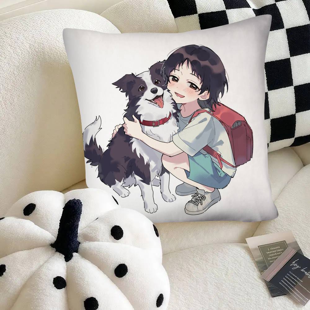 Shizuka Классическое Аниме Takopis Изначальный Грех МИЛАЯ Наволочка Квадратная Подушка Спальня Диван Отдых Комфортная Подушка Домашний Декор 40cm x 40cm