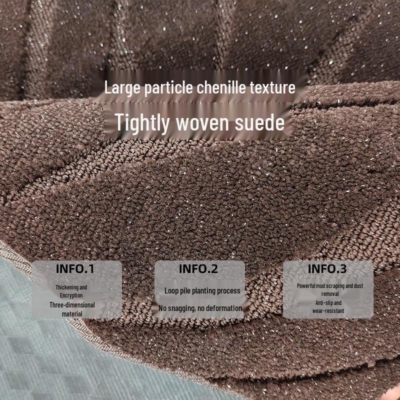 Floor Mats for Trumpchi E8 & M8: Middle Row, Imitation Cashmere, Commercial Vehicle Mats