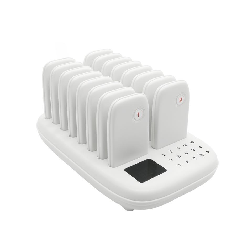 Wireless Guest Customer Service Calling System,Restaurant Pager System,Social Distancing Keeping 16 Pagers Buzzers