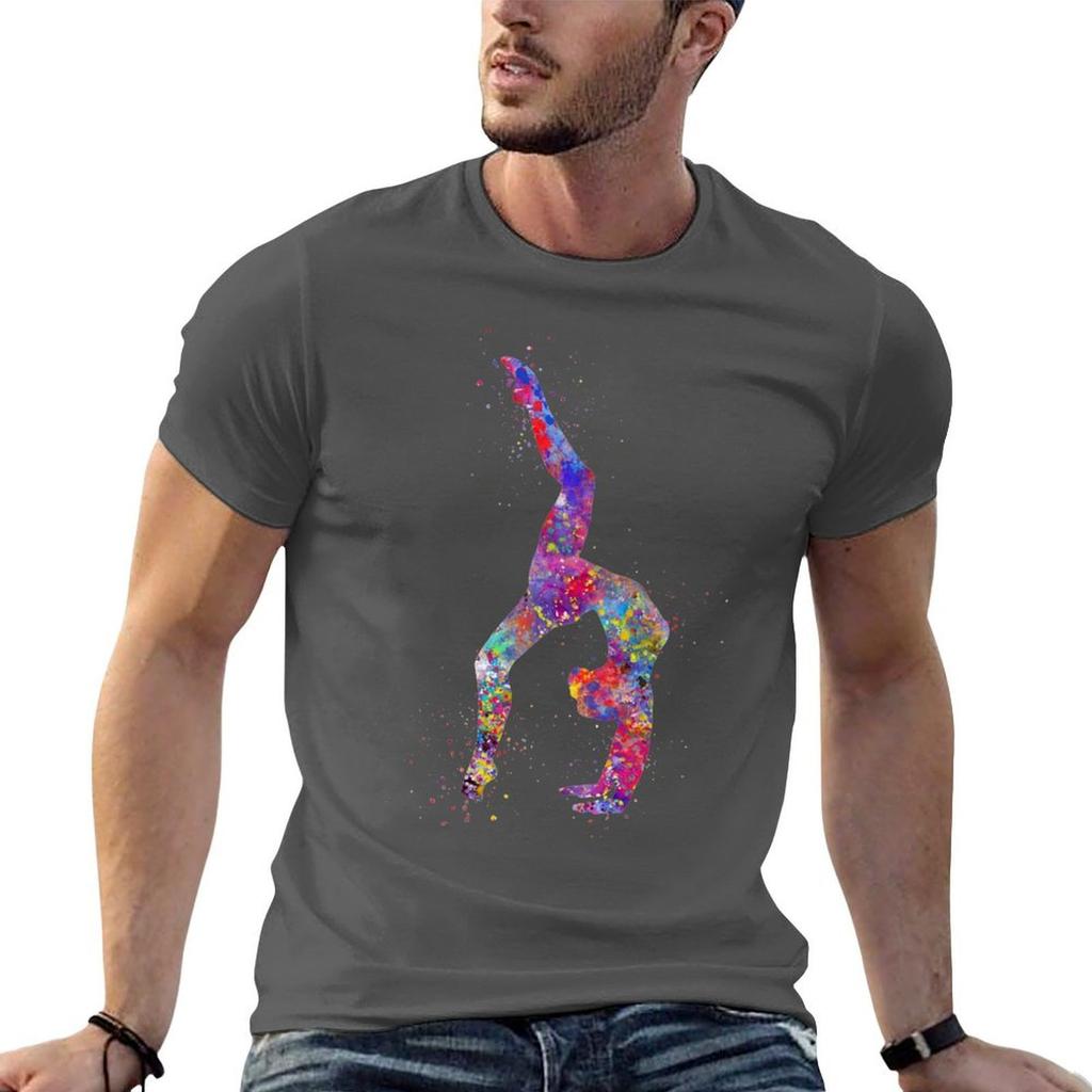 Turnmädchen Aquarell Turnen Teenager Geschenk Turnen Wandkunst T-Shirt Mann t-shirt Grafik T-Shirt