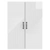 Wall Mounted Cabinet High Gloss White 66 X 34.5 X 90 Cm Particleboard