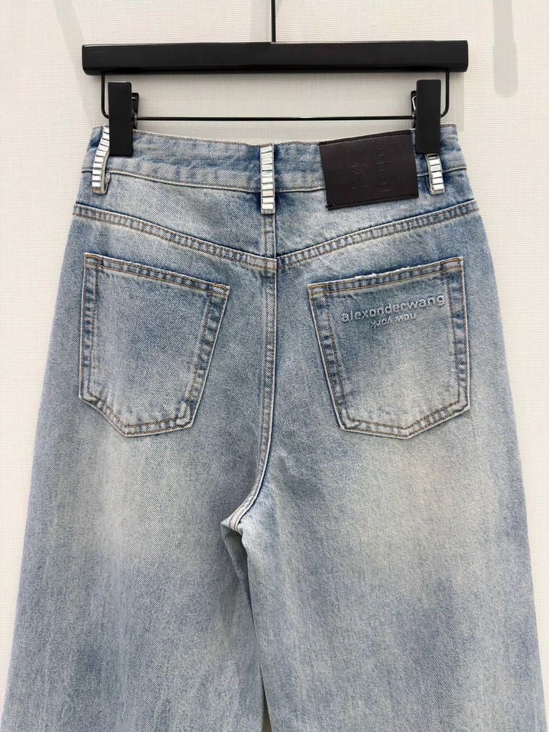 Gradient High-Waist Straight-Leg Denim Jeans for Women - Tummy Concealing, Leg Lengthening, Spring Fashion