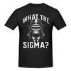 Funny What The Sigma Ironic Meme Brainrot Quote Breathable And Sweatwicking Tshirt American Street Easy To Clean Tshirt