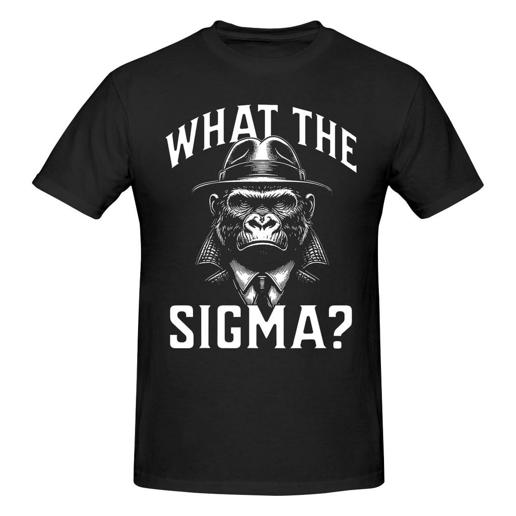 Funny What The Sigma Ironic Meme Brainrot Quote Breathable And Sweatwicking Tshirt American Street Easy To Clean Tshirt