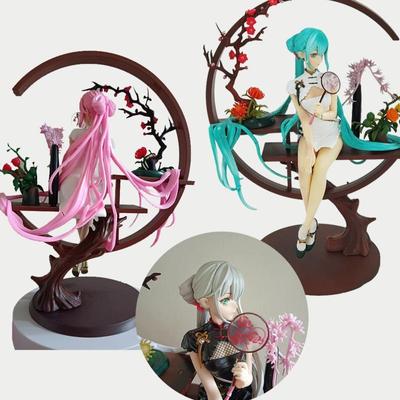 Hatsune Miku Shaohua Cheongsam Displej Akčná figúrka Kawaii Čínsky štýl Anime figúrky Model hračka bábika darček k narodeninám