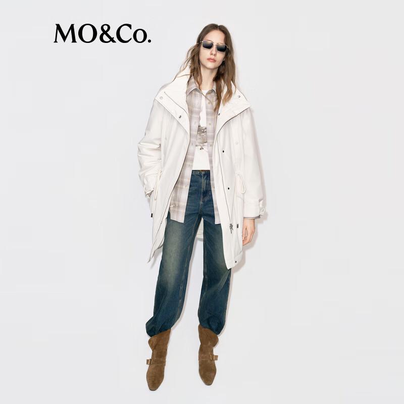 

MO&Co. Women s Hooded Loose Fit Duck Down Jacket M (165)