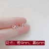 925 Silver Jewelry Women Fashion Cute Tiny Clear Bowknot Stud Earrings Gift for Girls Teens Lady