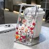 Colorful Flowers Pattern Case For iPhone 17 Pro Max Coque iPhone 16 15 14 13 12 Pro Max 11 Clear TPU Silicone Soft Cover