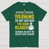 Warning Do Not Disturb The Book Reader Cotton Summer Casual Cool Loose T-Shirt