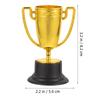 8Pcs Mini Trophy Award Set Gold Color for Competition School Rewards Party Decoration Mini Trophies Trophy Award