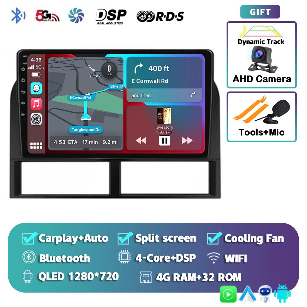 Android 14 Carplay For Jeep Grand Cherokee II WJ 1998-2004 Car Radio Navigation GPS Video Multimedia Player Autoradio Wifi+4G BT