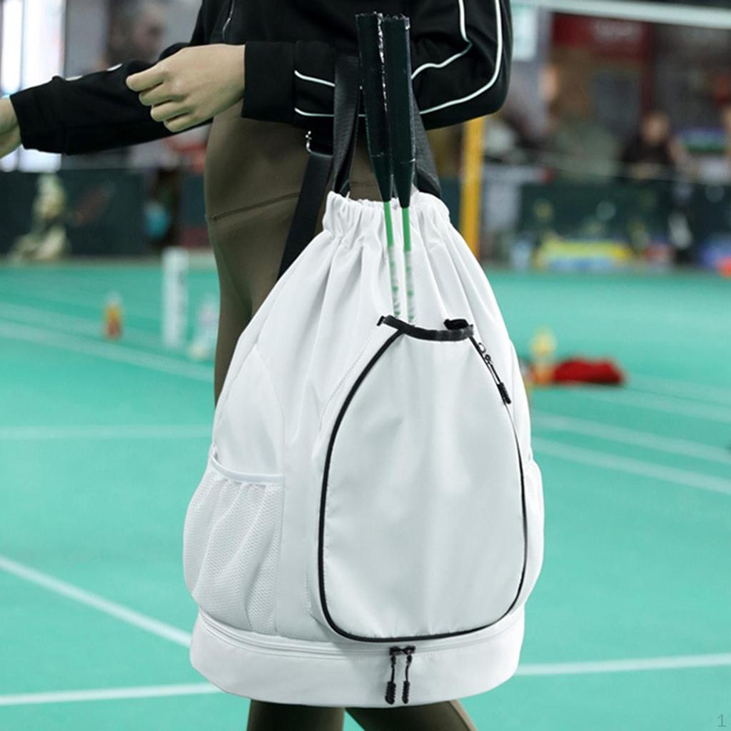 Tennis Backpack Badminton Racquet Bag Portable Water Resistant Racket with Shoe
