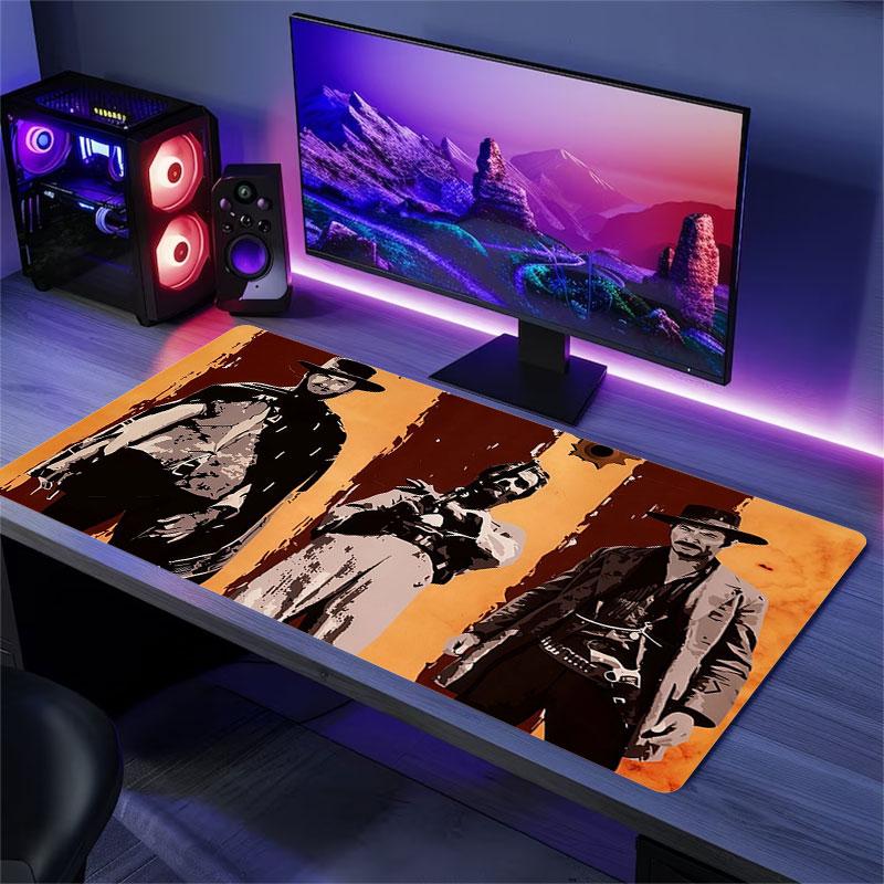 The Good, the Bad and the Ugly Mouse Pad, Large Gaming Desk Mat, Non-slip XXL Mousepad for Laptop & Tablet, Mini PC Playmat with Stitched Edges