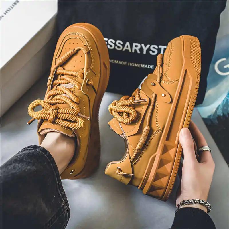 Fashion Demi-season Chunky Men's Sneakers 48 High Top Shoes Mens Summer Boots Sports Zapatiilas Luxury Brand Sneacker Saoatenis