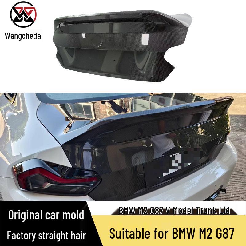 BMW M2 G87 V-Style Carbon Fiber Trunk Lid Rear Bumper Cover