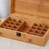 Aufbewahrungsbox für ätherische Öle aus Bambus, Reisedisplay, Kapazität für 35 Flaschen mit 5, 10 und 15 ml,